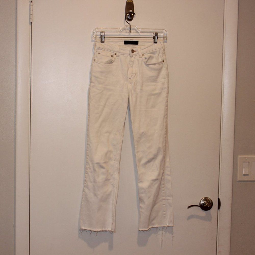 Scotch & Soda White High-Rise The Kick Cropped Ankle jeans Women's Size 24/30